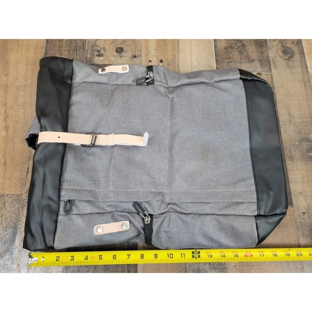 NWT Tocode Laptop BackPack Roll Top‎ USB Anti Theft DaypackWater Repellent Gray